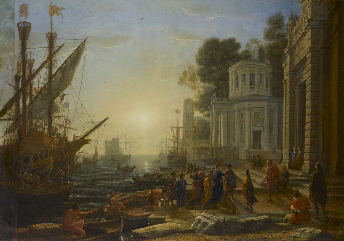 Le Débarquement de Cléopâtre à Tarse Le Lorrain (1600-1682) Claude Gellée (dit)